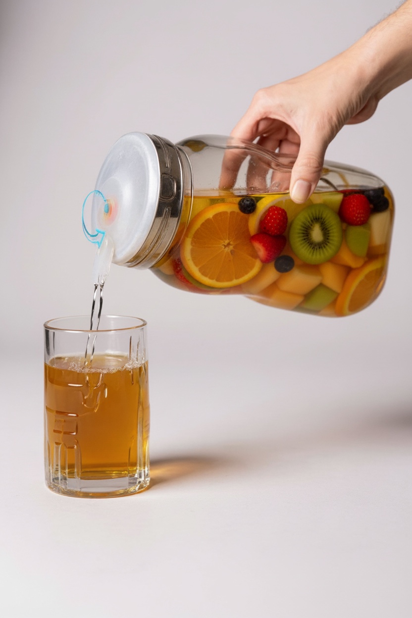 Frasco de Vidrio 2 en 1: Jarra y Recipiente para Conservas - 1400 ml