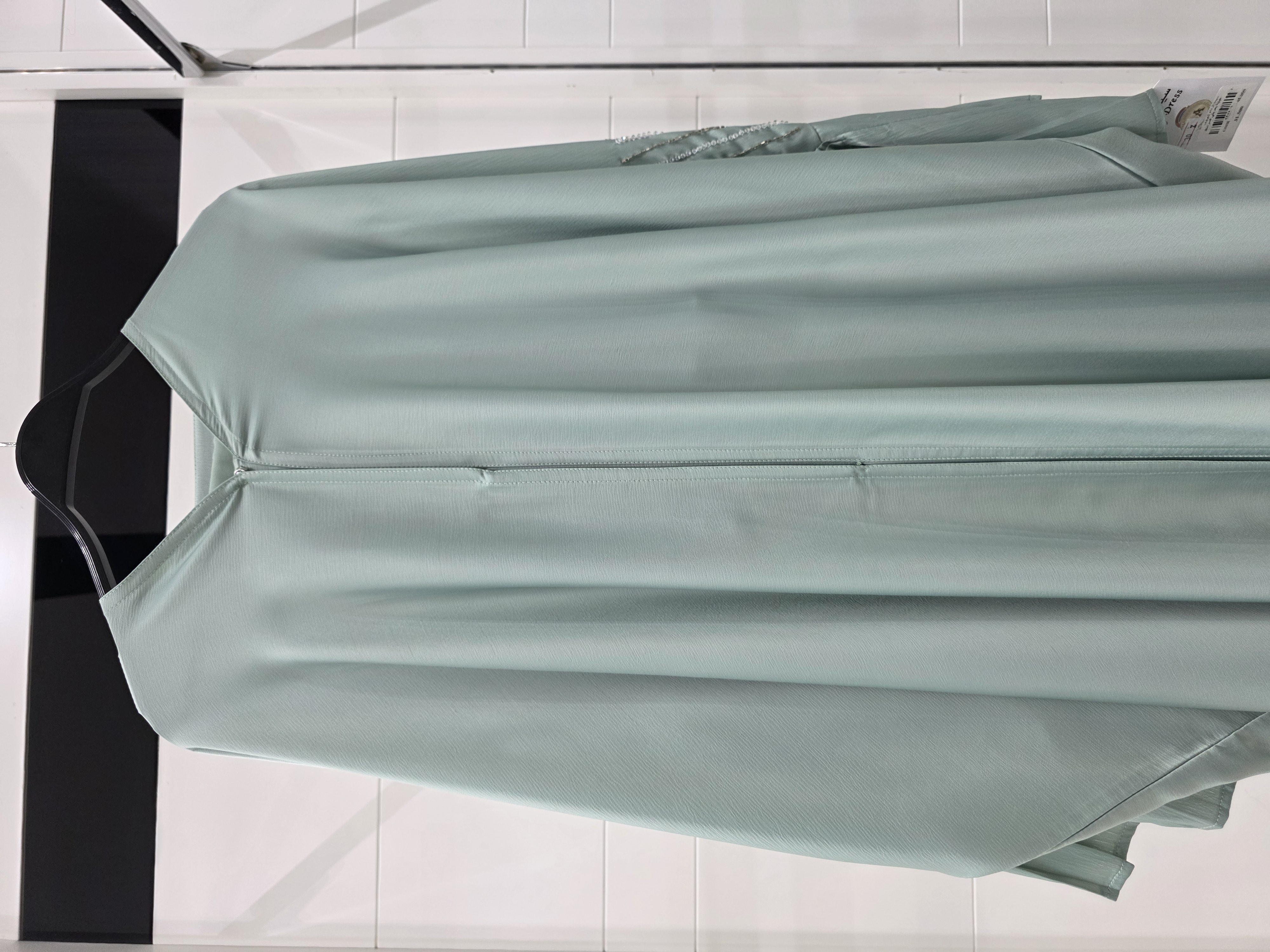 Green crystal abaya 