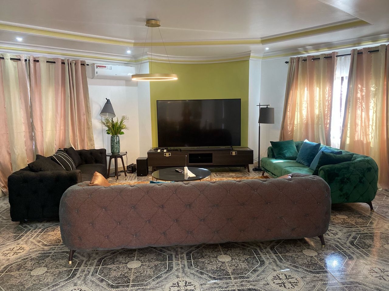 Luxury Velvet Sofa Set