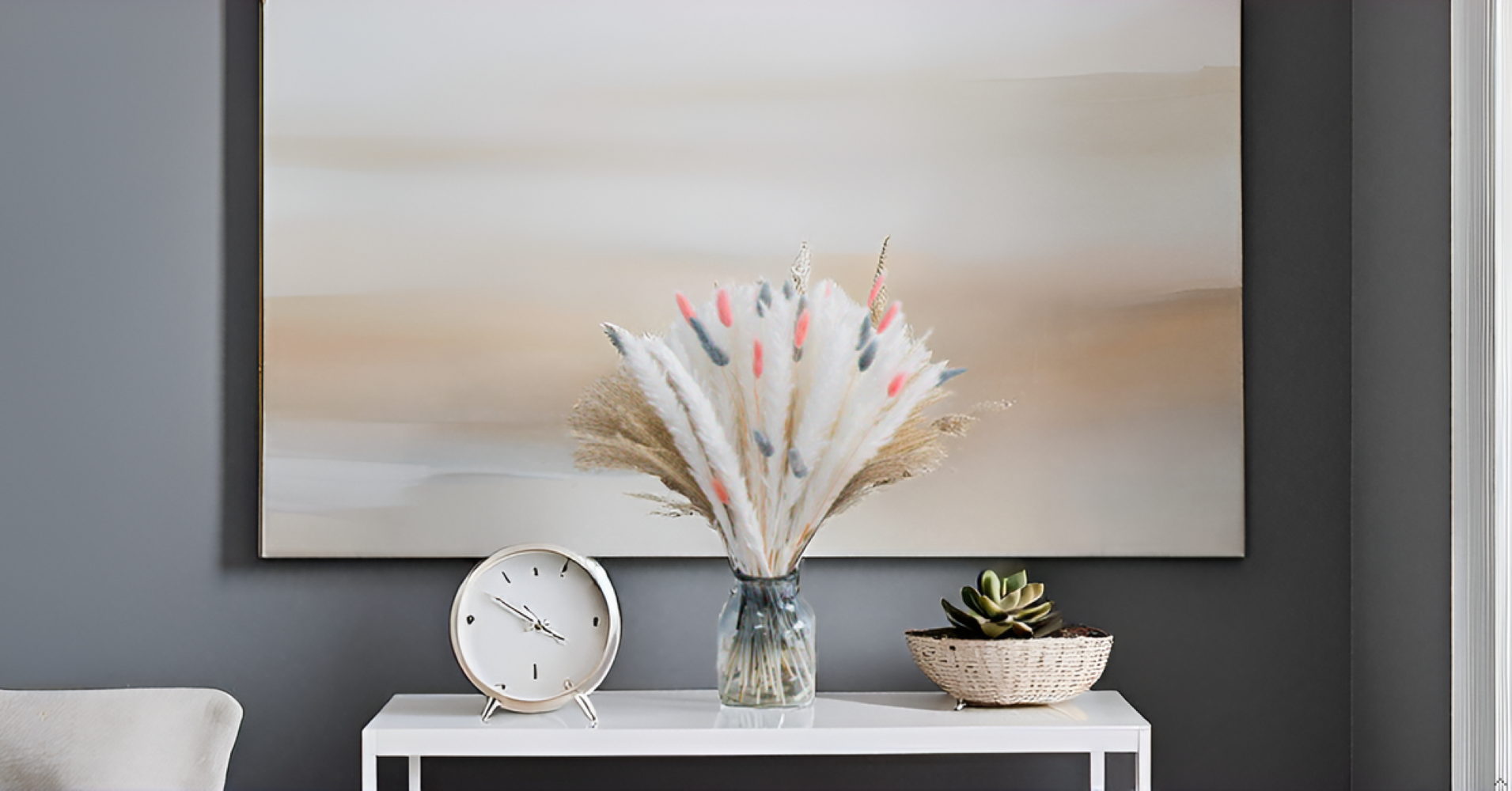 80 Pcs Dried Pampas Grass Decor