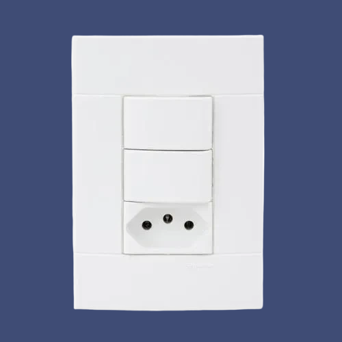 Tomada elétrica com interruptores