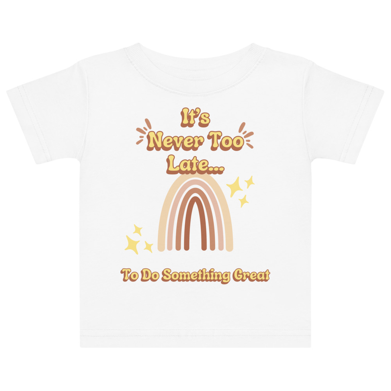Brown Rainbow Tee [Front Only] | 6M - 18M