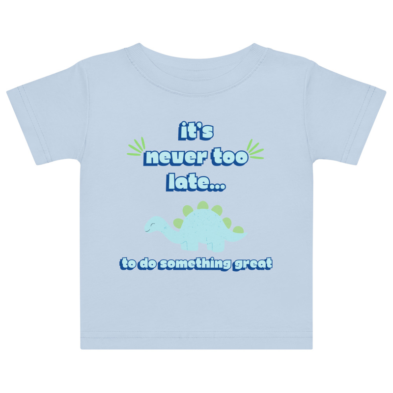 Blue Dinosaur Tee [Front Only] | 6M - 18M