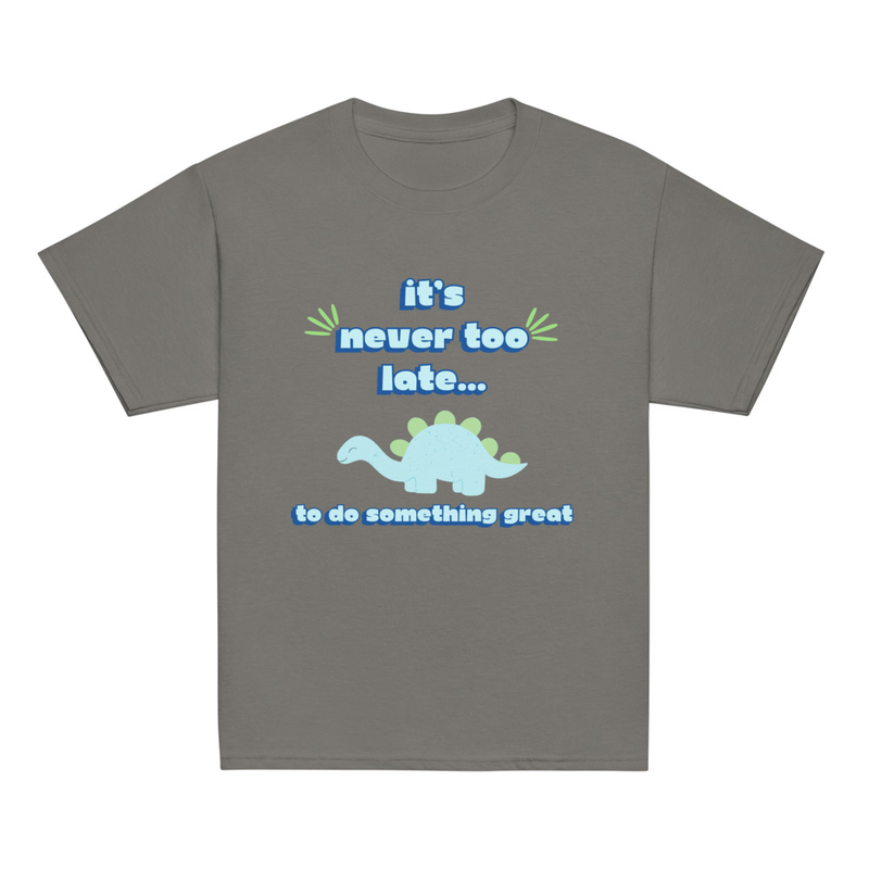 Blue Dinosaur Tee [Front Only] | Youth