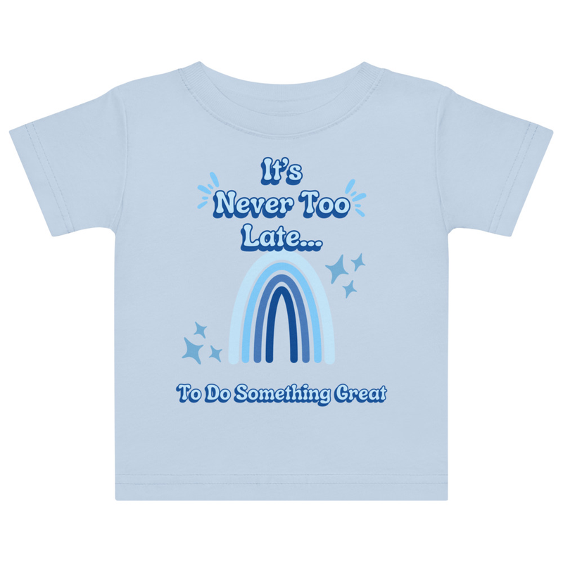 Blue Rainbow Tee [Front Only] | 6M - 18M
