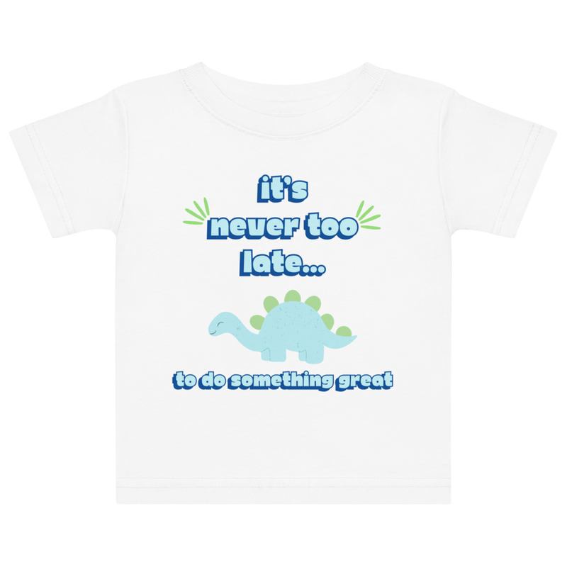 Blue Dinosaur Tee [Front Only] | 6M - 18M