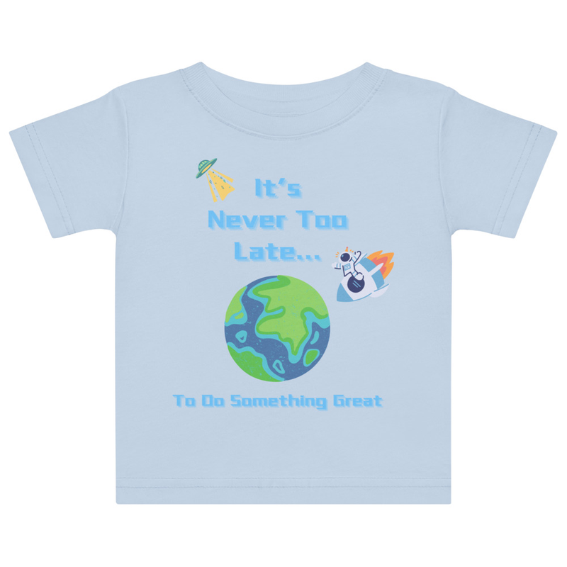 Blue Outer Space Tee [Front Only] | 6M - 18M
