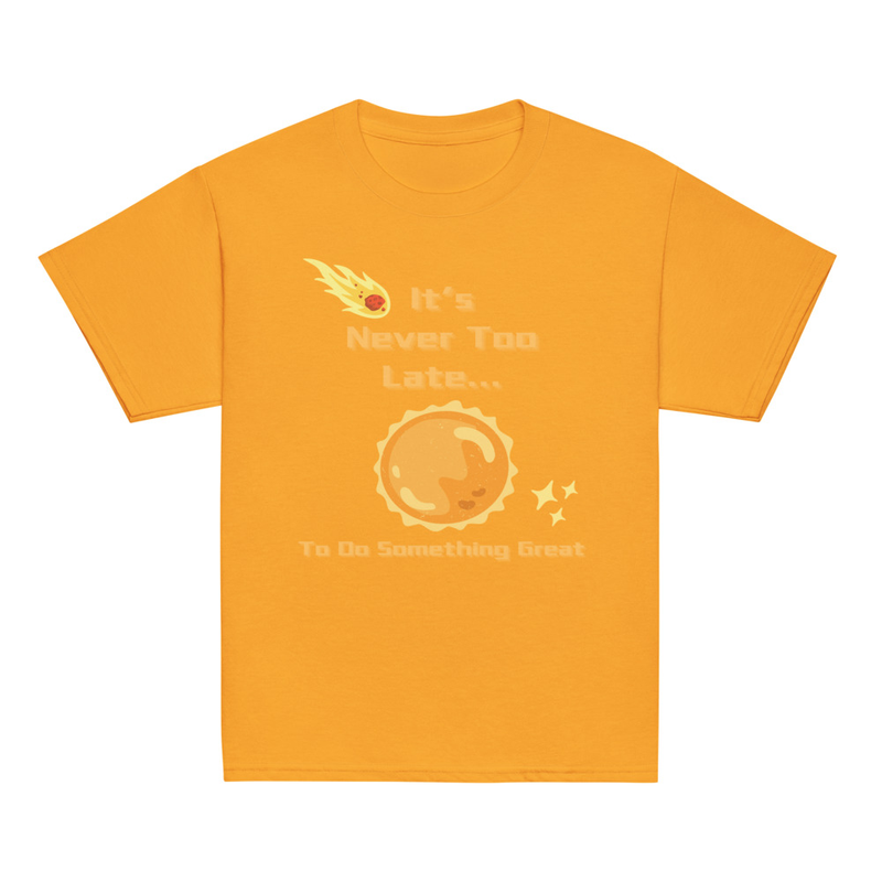 Orange Outer Space Tee [Front Only] | Youth
