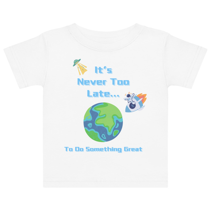 Blue Outer Space Tee [Front Only] | 6M - 18M