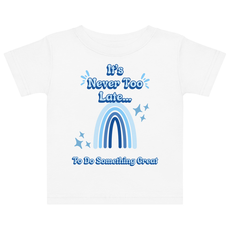 Blue Rainbow Tee [Front Only] | 6M - 18M