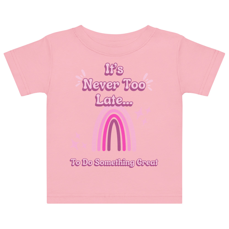Pink Rainbow Tee [Front Only] | 6M - 18M