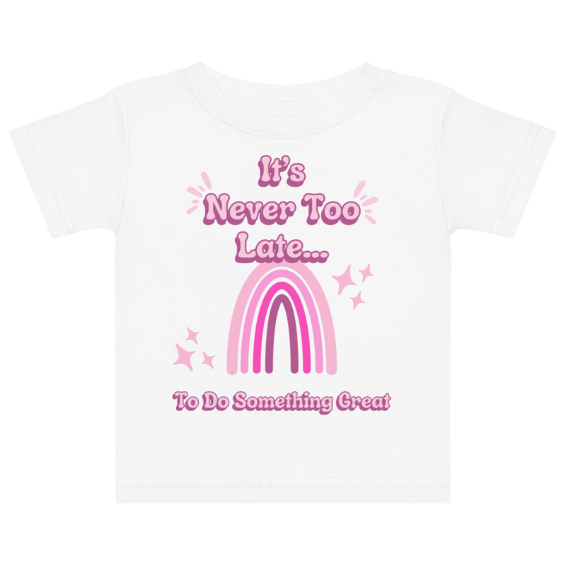 Pink Rainbow Tee [Front Only] | 6M - 18M