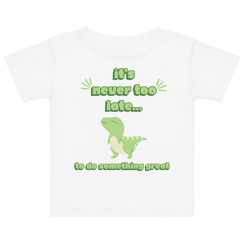Green Dinosaur Tee [Front Only] | 6M - 18M