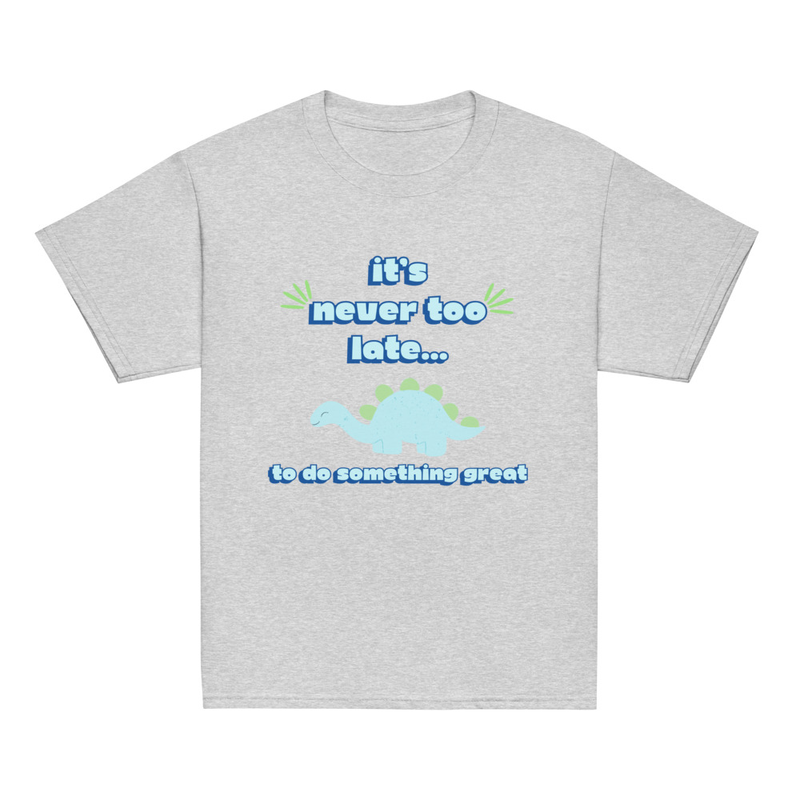 Blue Dinosaur Tee [Front Only] | Youth