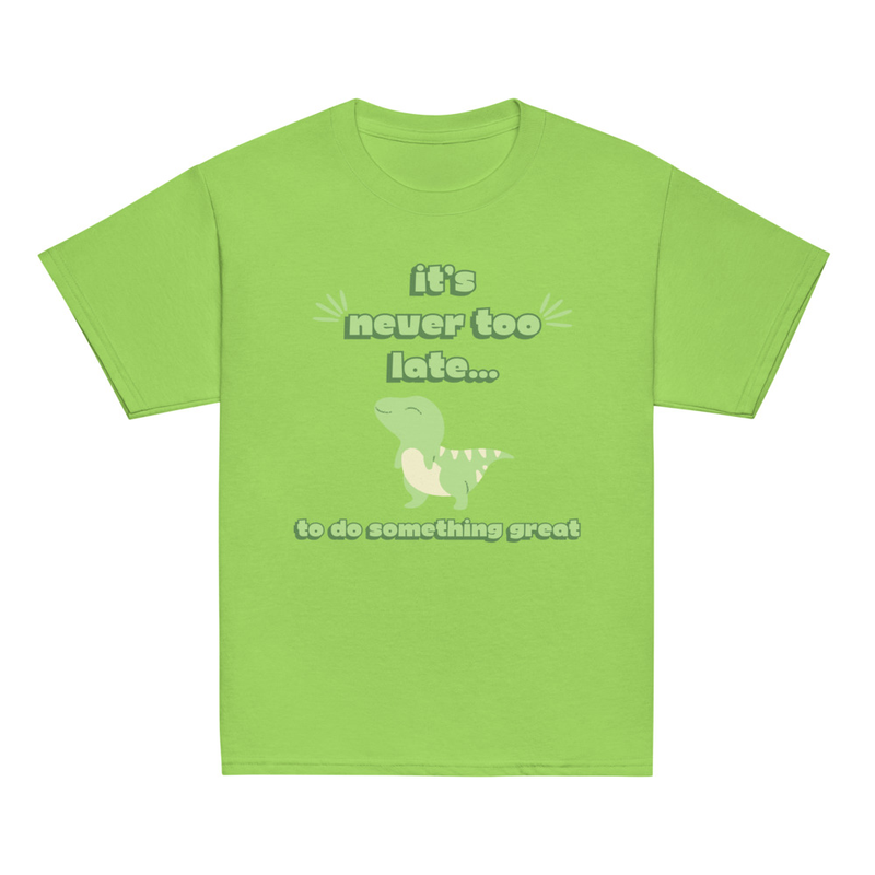 Green Dinosaur Tee [Front Only] | Youth