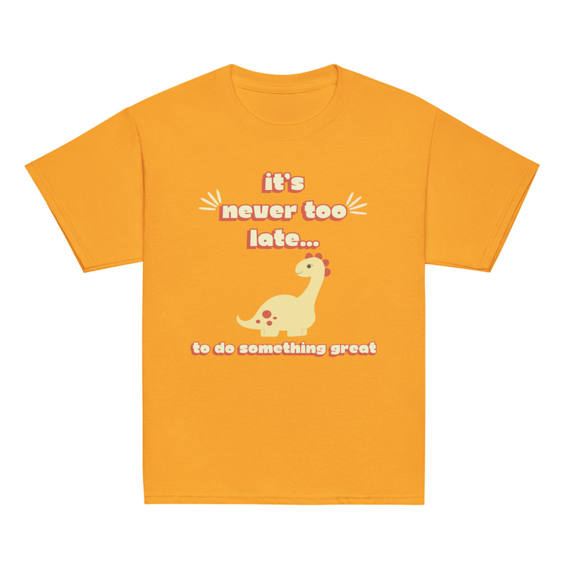 Yellow Dinosaur Tee [Front Only] | Youth
