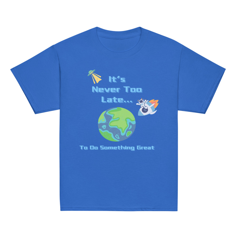 Blue Outer Space Tee [Front Only] | Youth