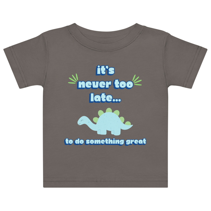 Blue Dinosaur Tee [Front Only] | 6M - 18M