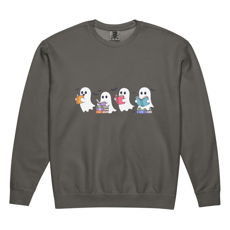 Unisex garment-dyed fleece crewneck sweatshirt