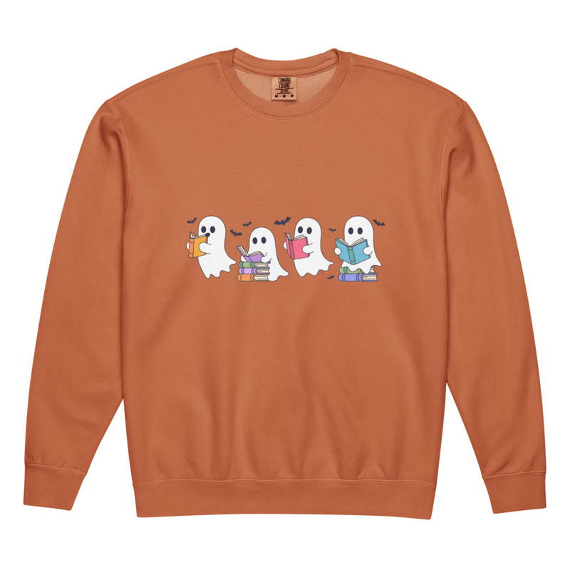 Unisex garment-dyed fleece crewneck sweatshirt