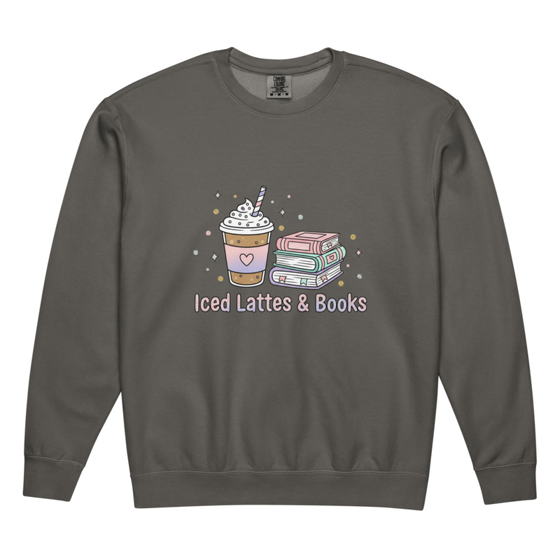 Unisex garment-dyed fleece crewneck sweatshirt