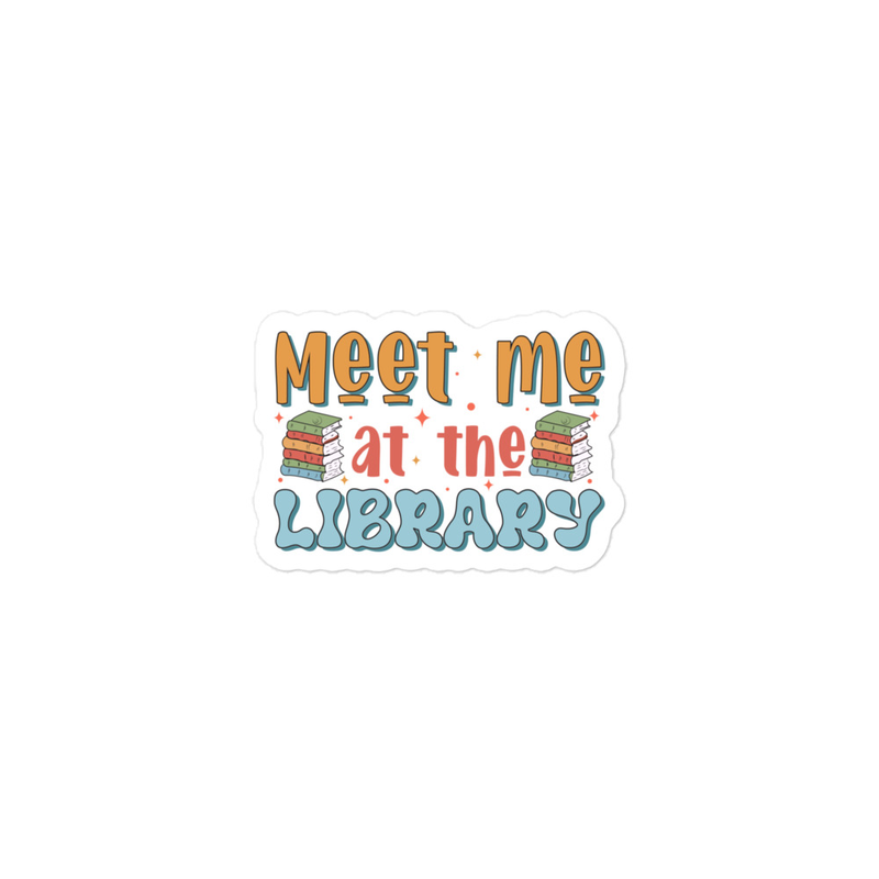 Meet Me at the Library Sticker