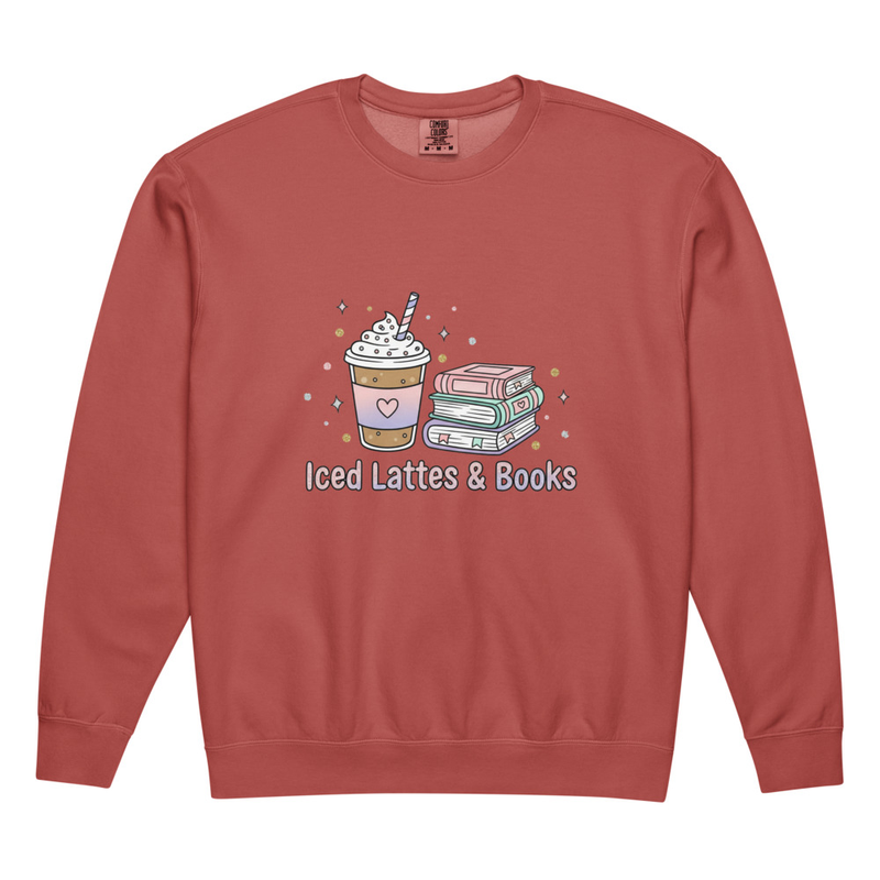 Unisex garment-dyed fleece crewneck sweatshirt