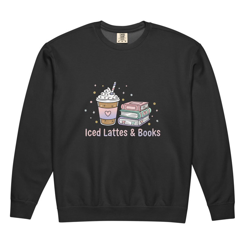 Unisex garment-dyed fleece crewneck sweatshirt