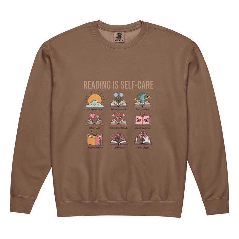 Unisex garment-dyed fleece crewneck sweatshirt