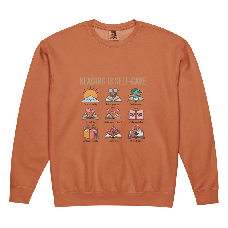 Unisex garment-dyed fleece crewneck sweatshirt