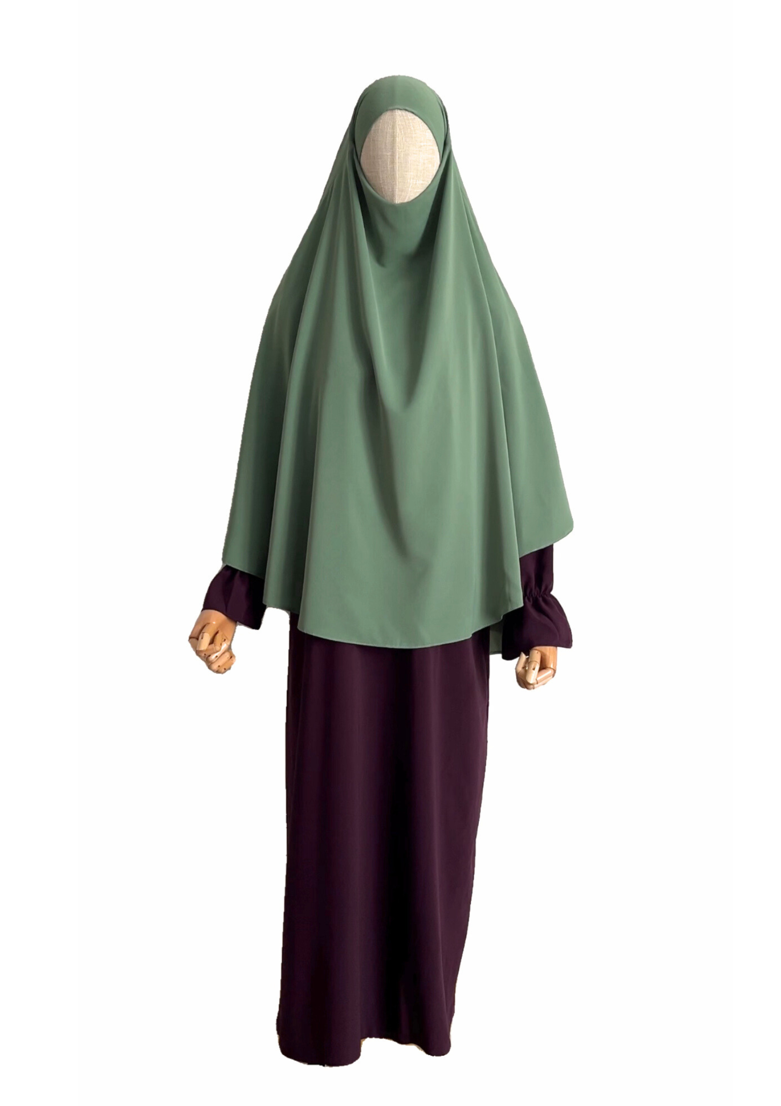 Elegant Green Children's Hijab