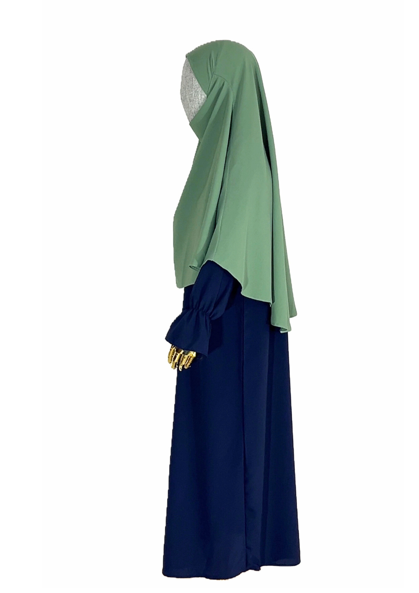 Elegant Green Children's Hijab