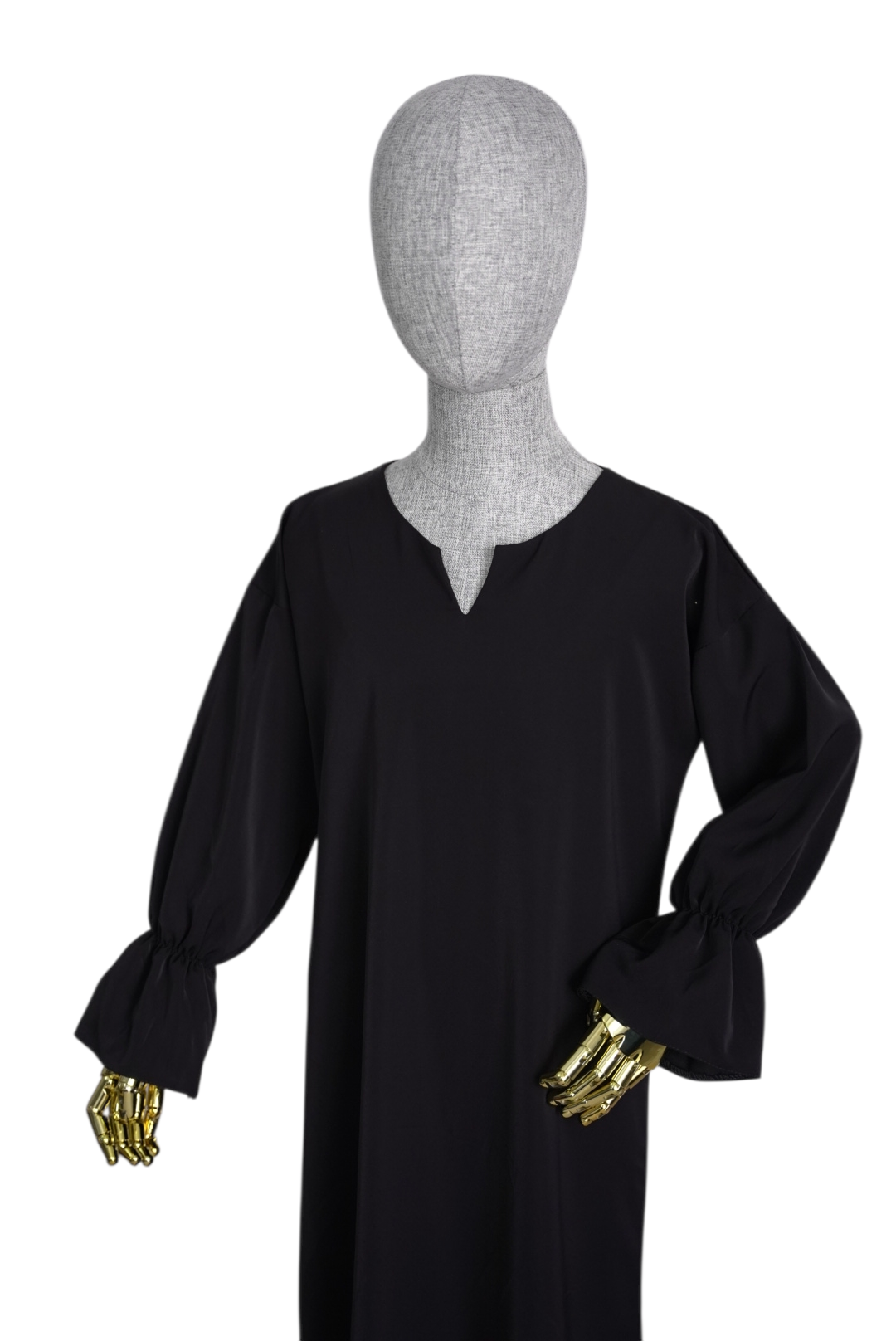 Elegant Black Children's Abaya