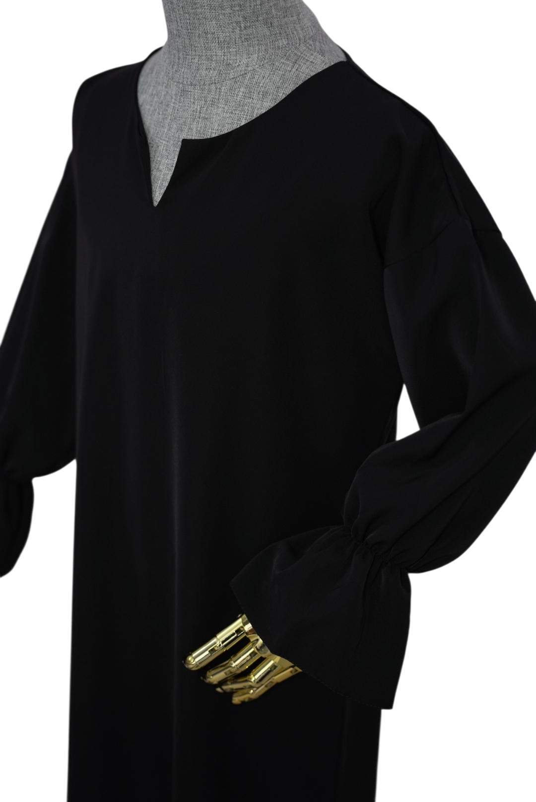 Elegant Black Children's Abaya