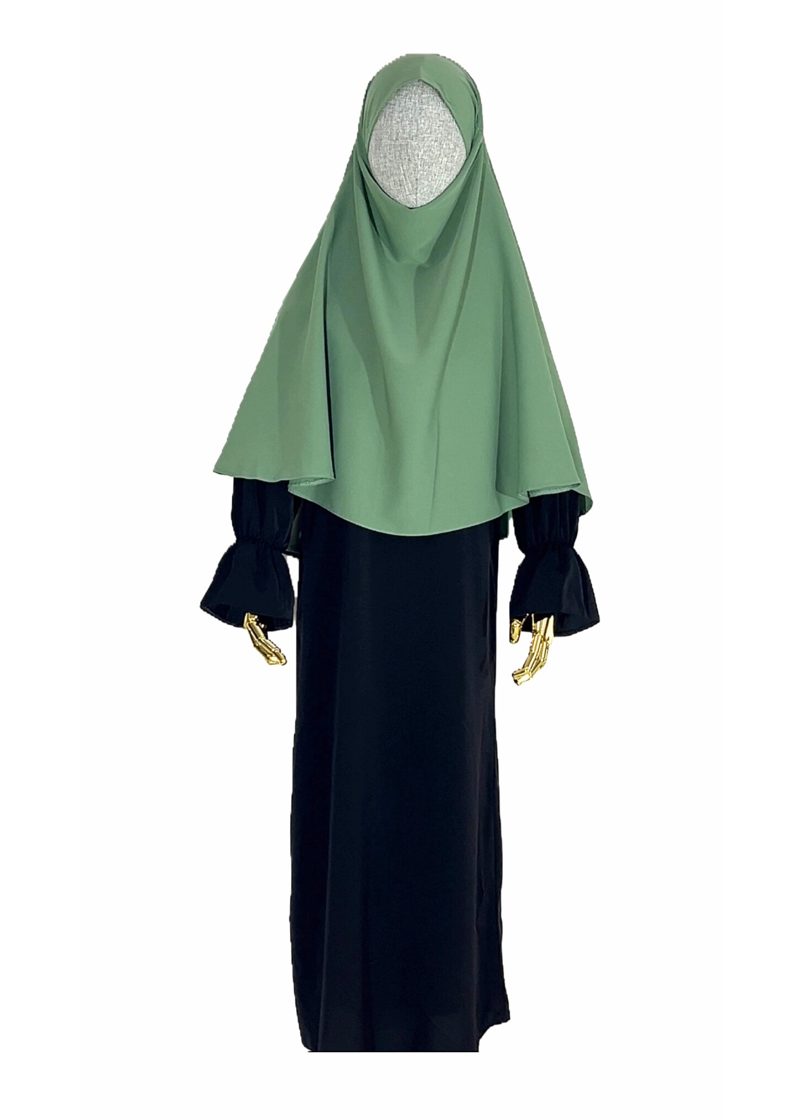 Elegant Green Children's Hijab