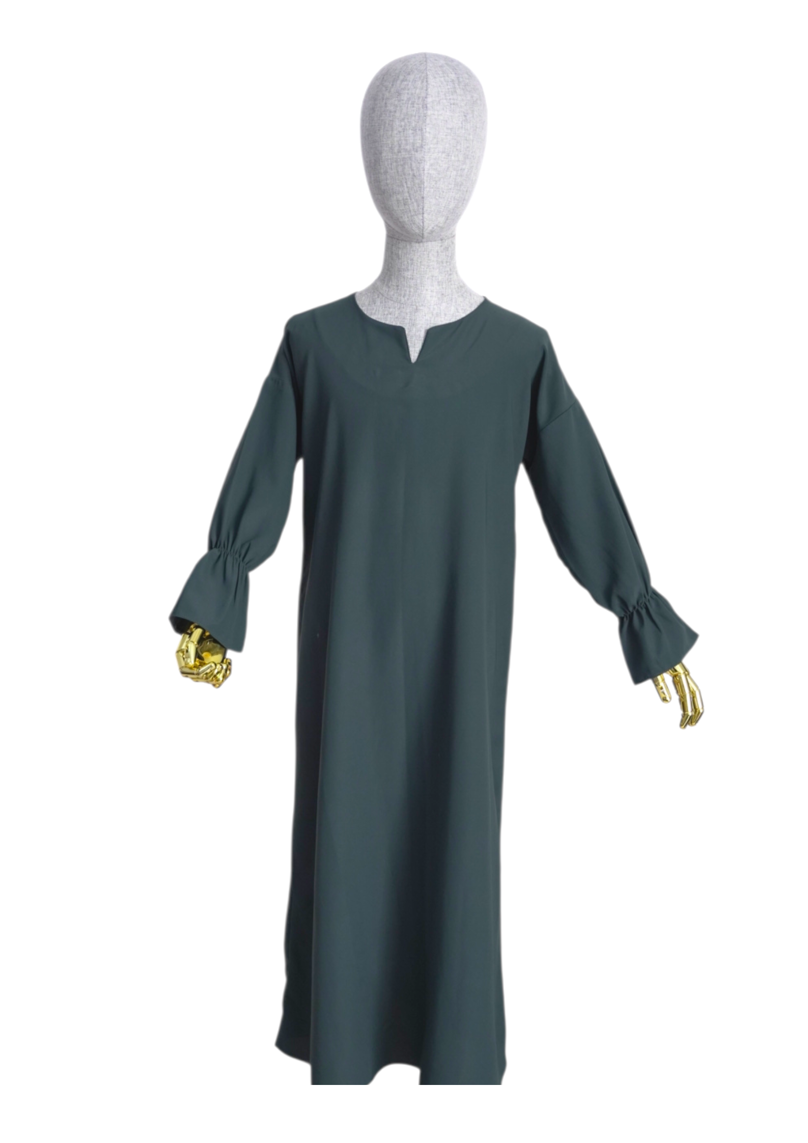 Elegant Green Children's Abaya