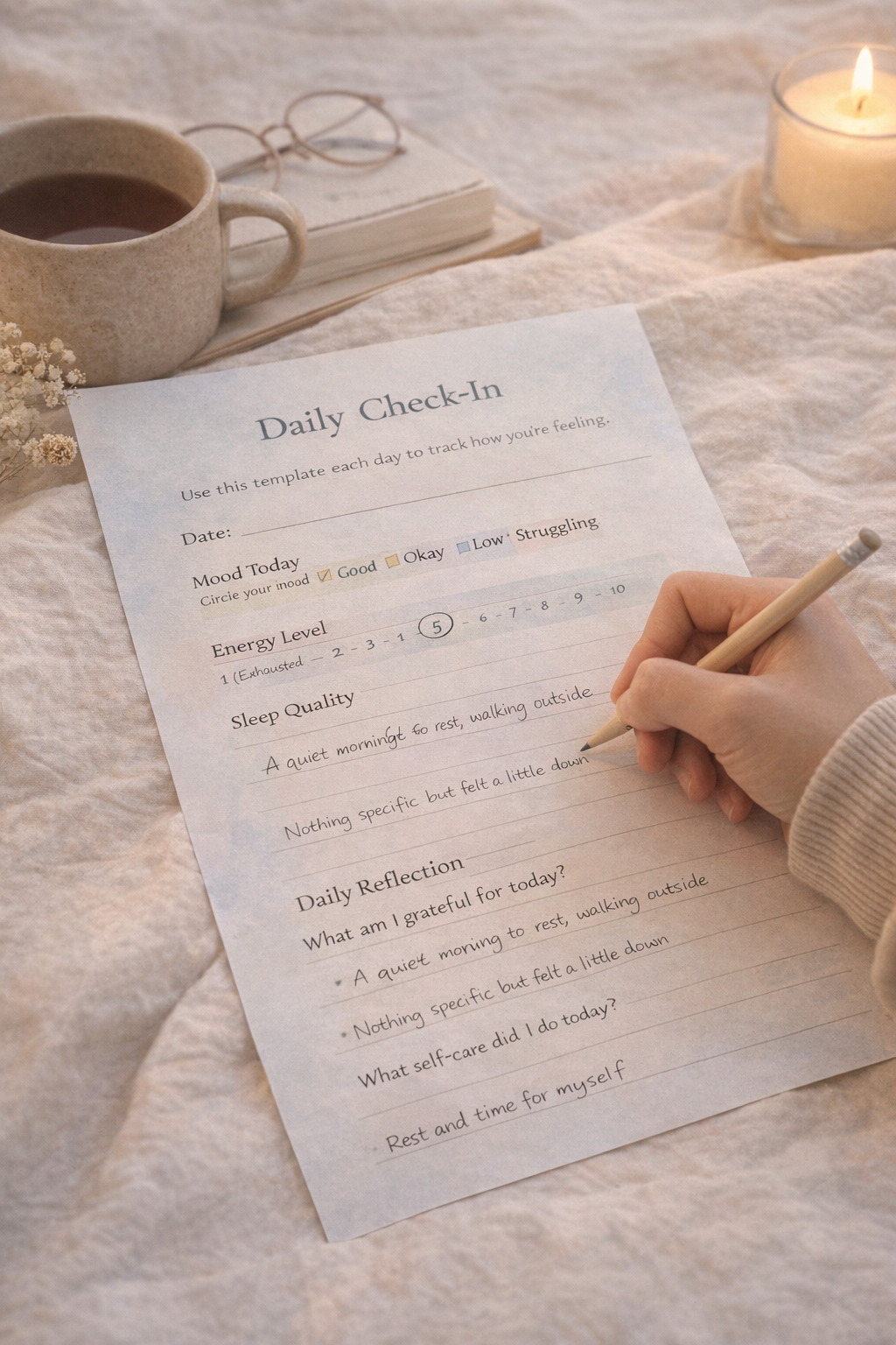 Mental Health Self-Care Planner