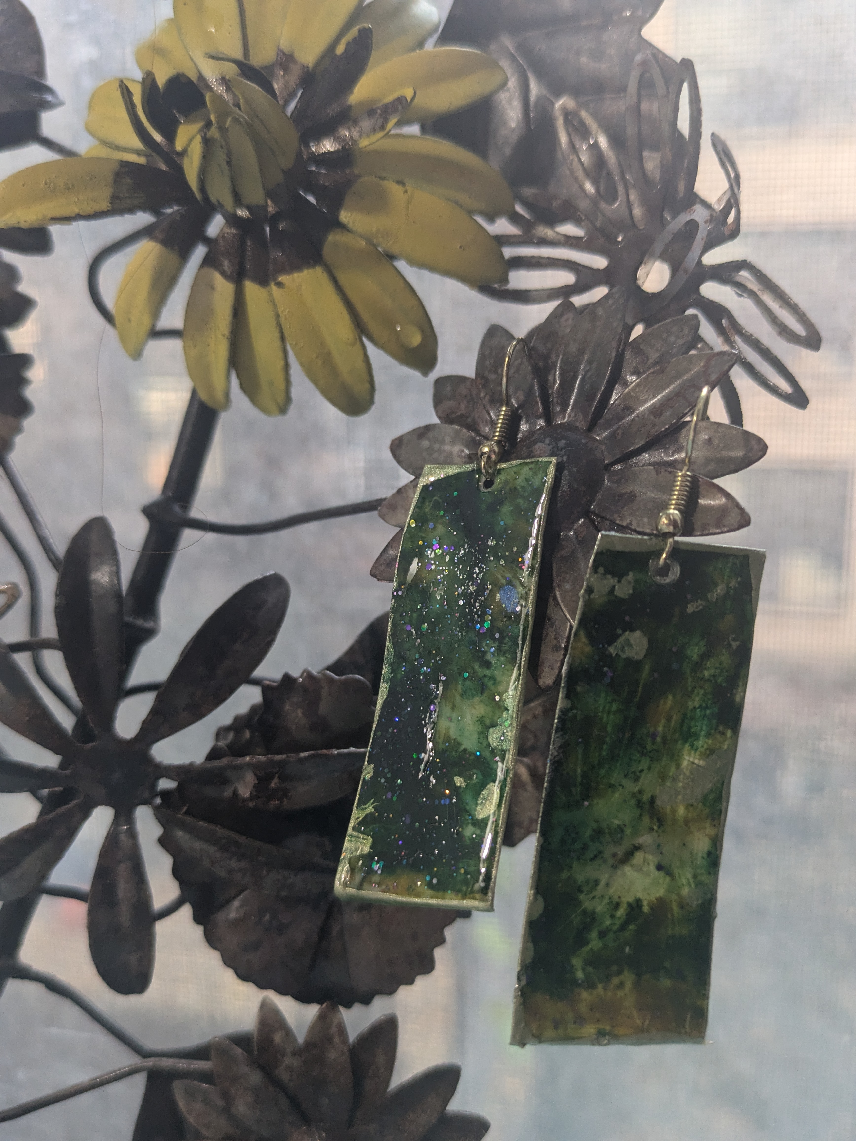Handcrafted Rectangular Earrings