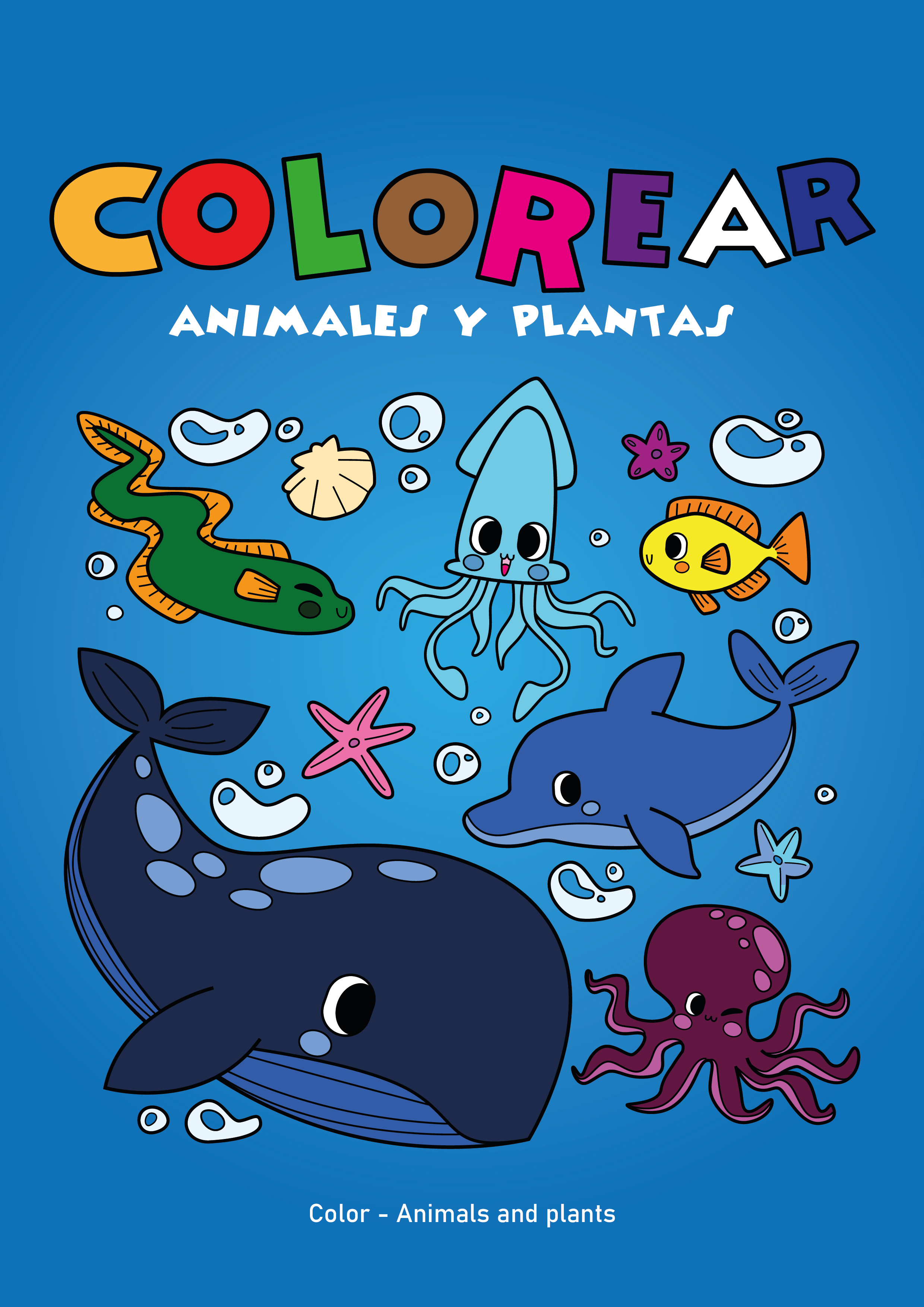 LIBRO COLOREAR - ANIMALES Y PLANTAS - DIGITAL