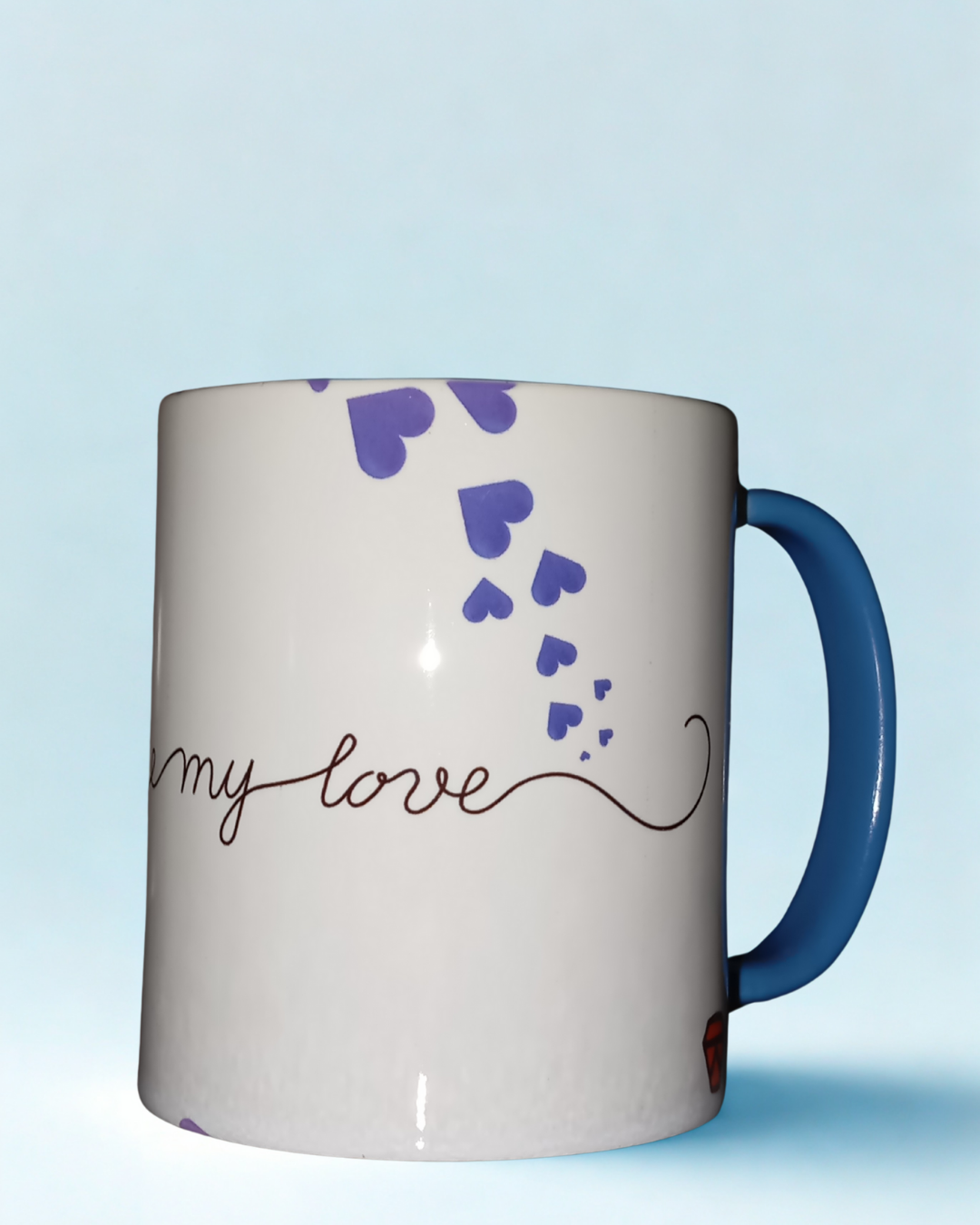 Caneca de Porcelana Namorados, Casais, Frase Coração K2F