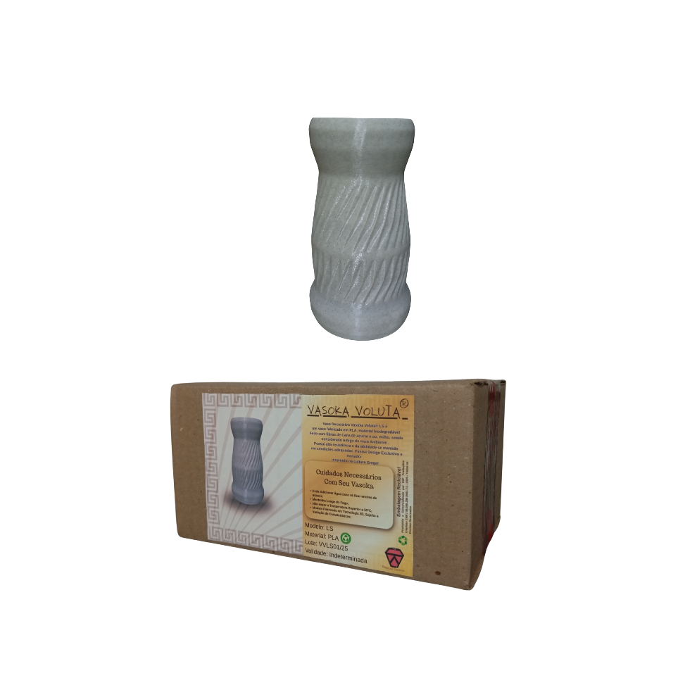 Vaso Decorativo Interior Casa Vasoka Voluta LS K2F