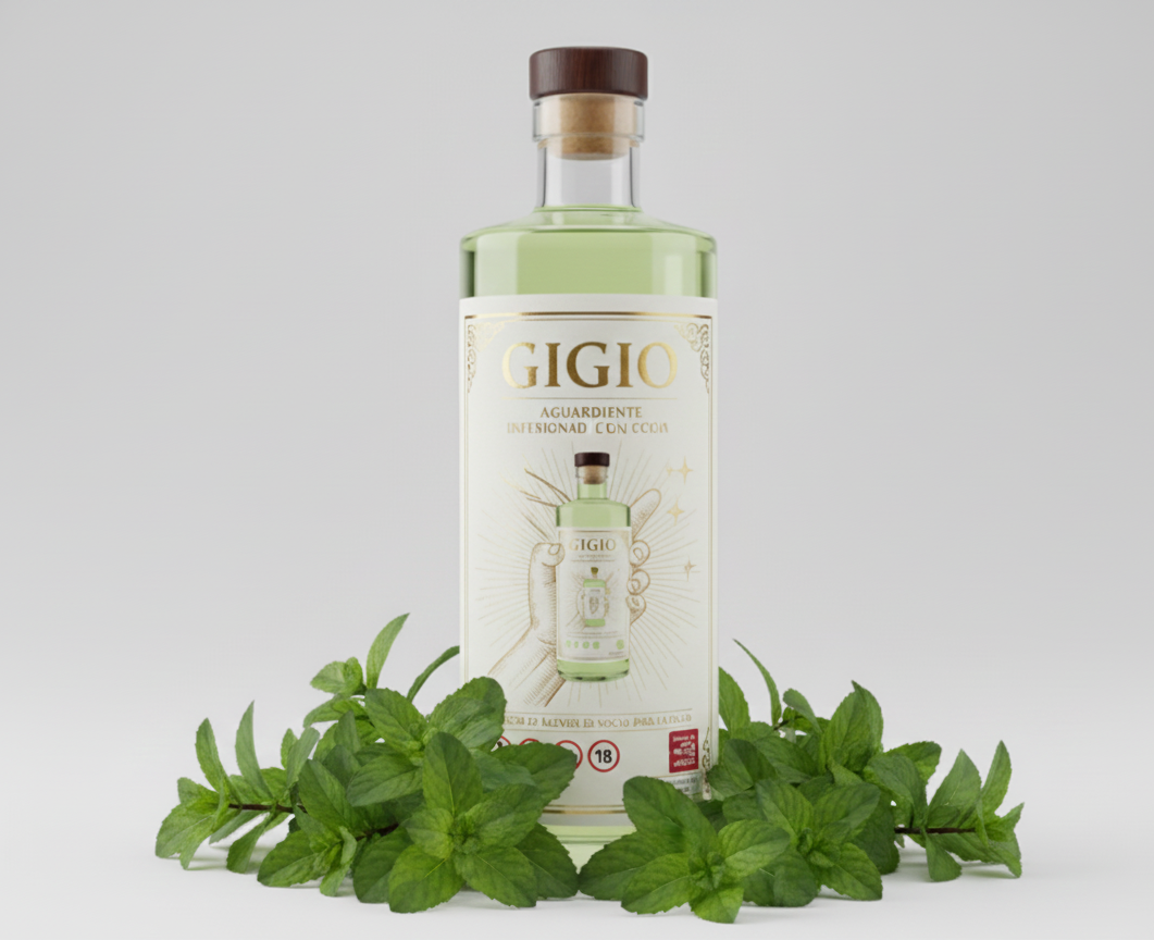 AGUARDIENTE INFUSIONADO CON HIERBABUENA