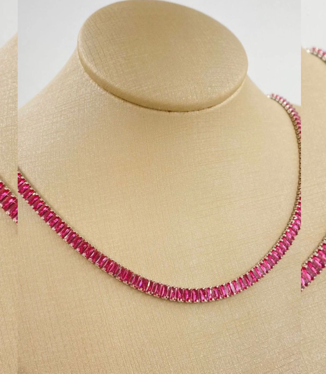 Riviera rosa de zirconia folhada niquel free 