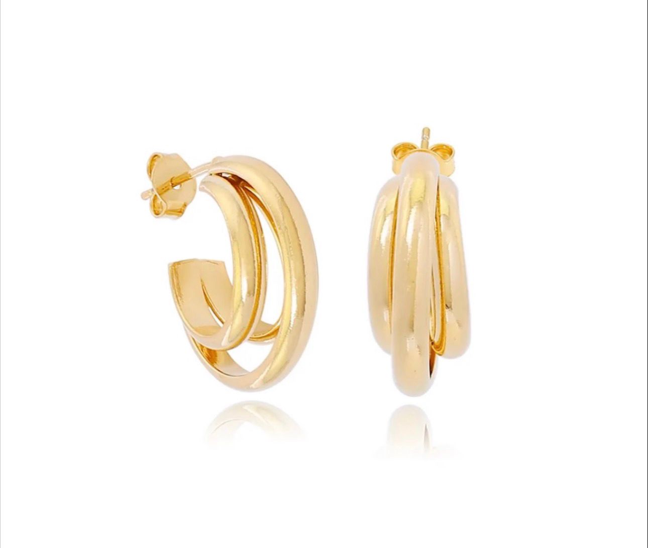 Brincos de Argola Dourados