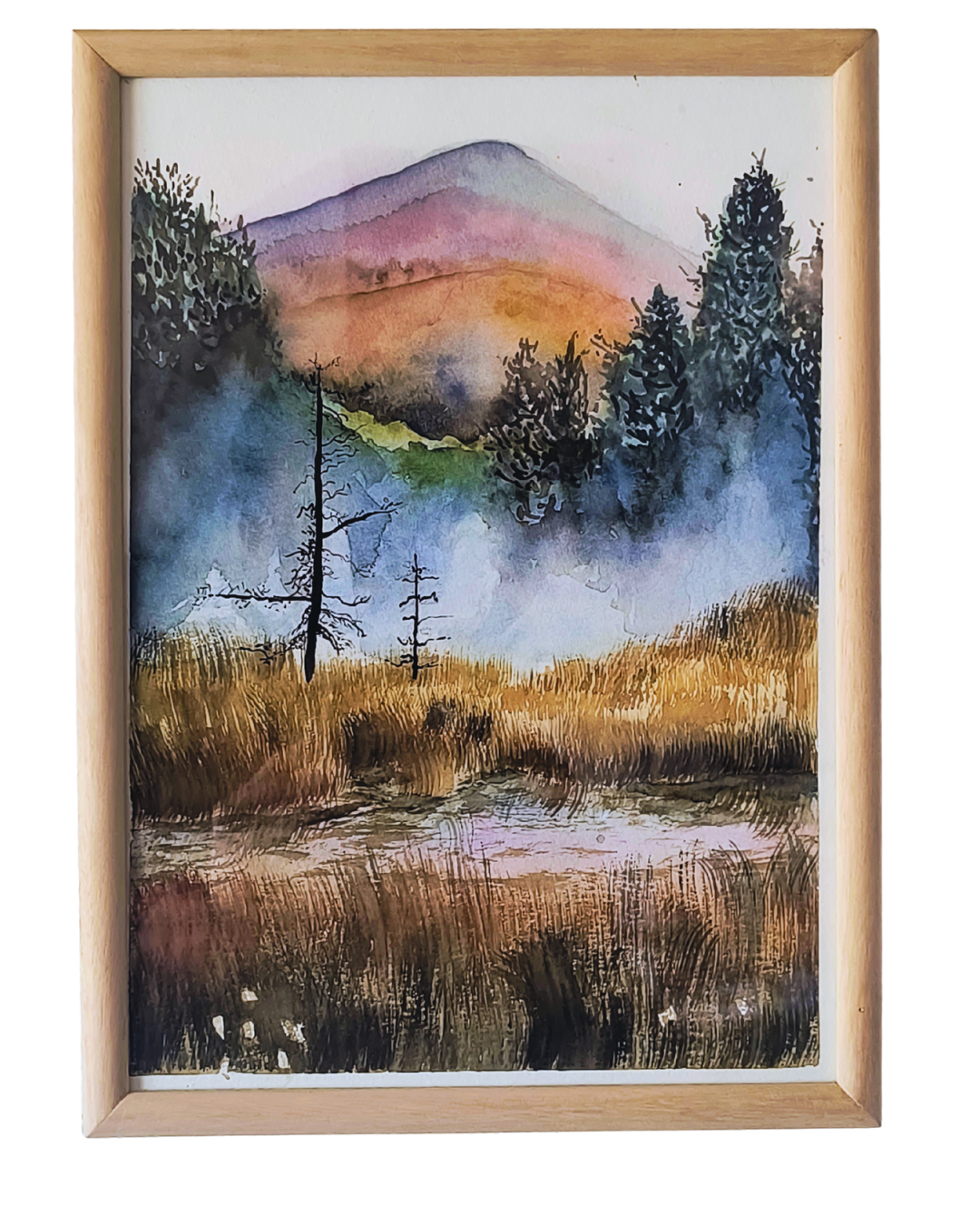 Cuadro de paisaje de montaña