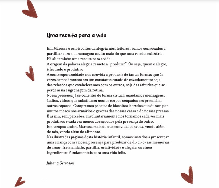 Maressa e os biscoitos da alegria 