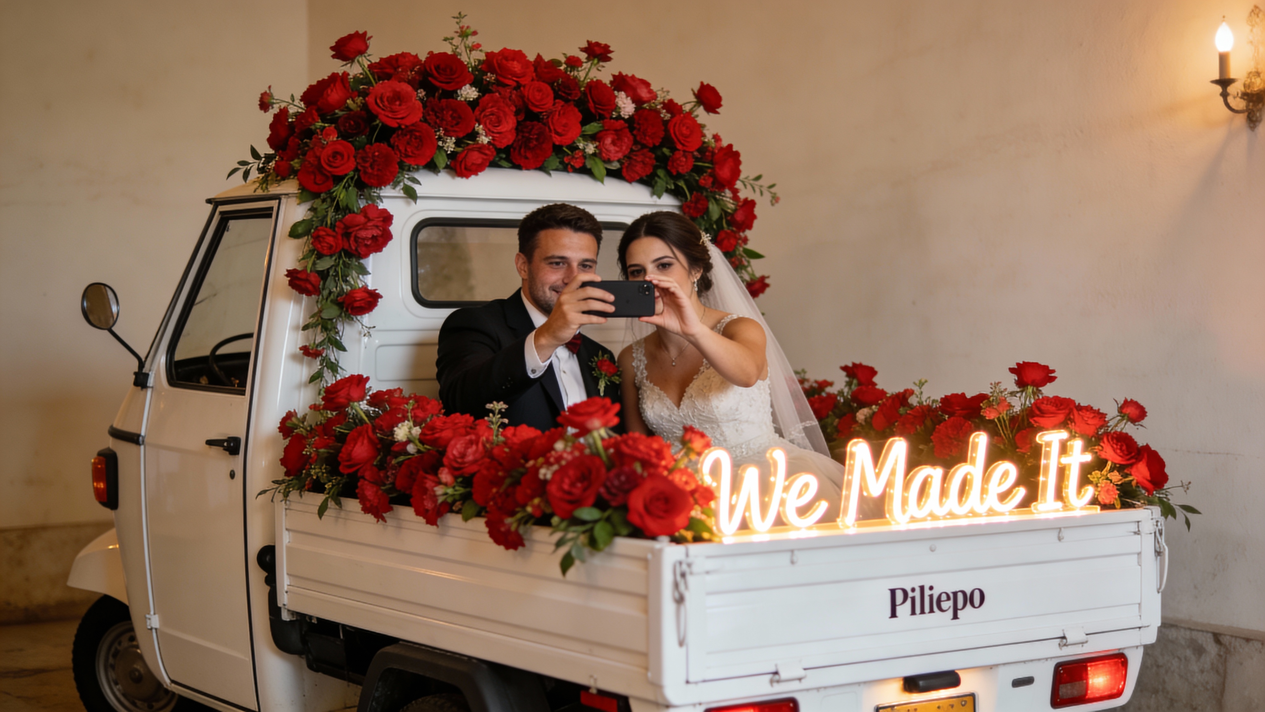 Decorated Wedding Mini Truck