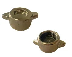 TAMPÃO EM LATÃO NIQUELADO