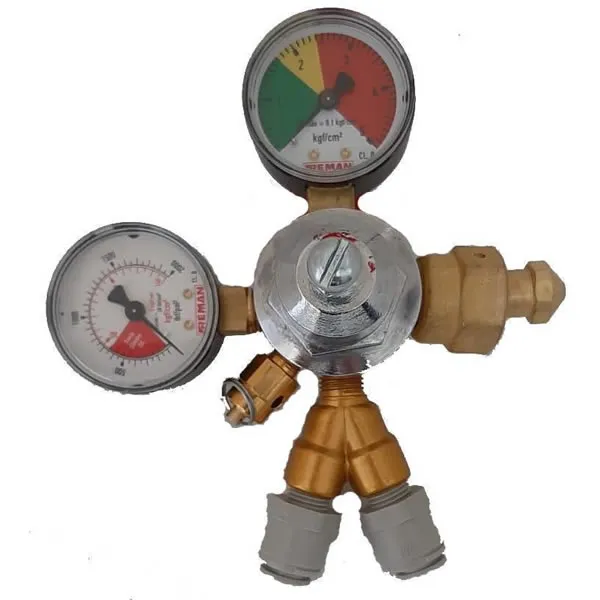 REGULADOR DE PRESSÃO 2 SAÍDAS COM ENGATE