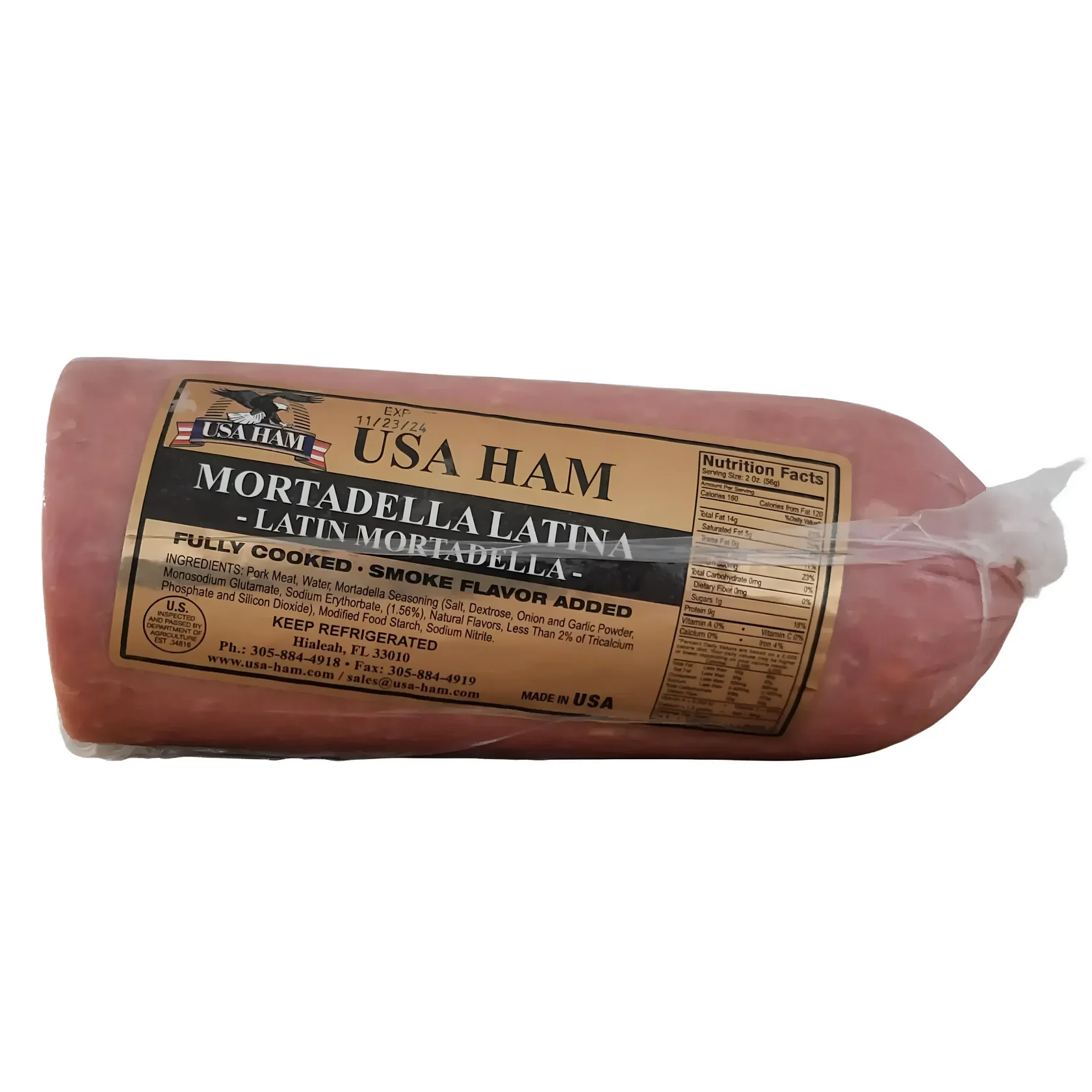 Usa Ham Mortadella Latina (Pieza 1.5 Lb )